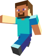 blurred image of minecraft steve